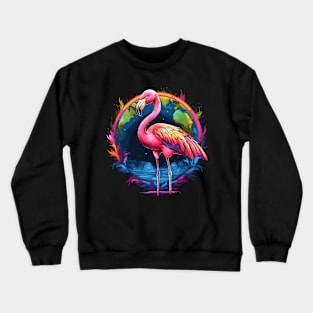 Flamingo Earth Day Crewneck Sweatshirt